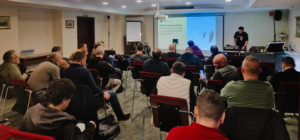 d&b audiotechnik seminar electroacoustics семинар диенби диендби електроакустика електроакустичен